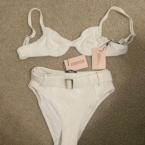 NWT Misguided high wasted bathing suit